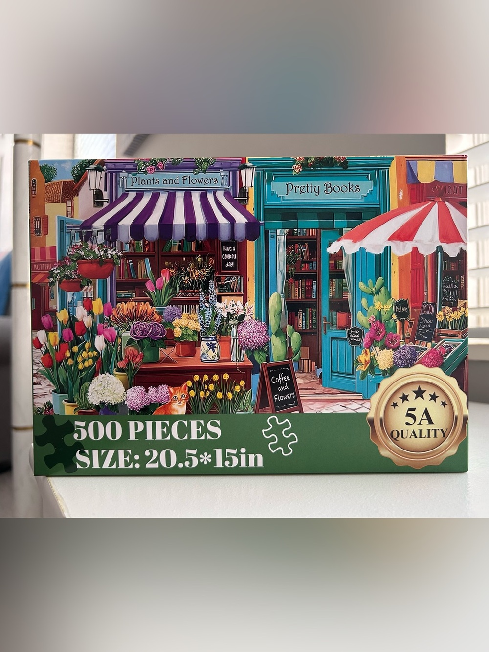 Garden Shop 500-Piece Puzzle - Floral Street Scene